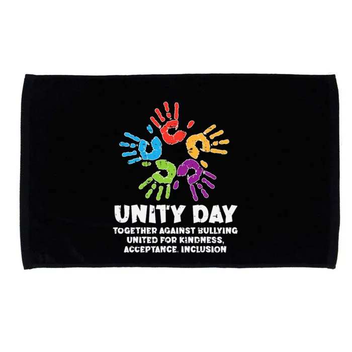 Together Against Bullying Orange Anti Bullying Unity Day Microfiber Hand Towel