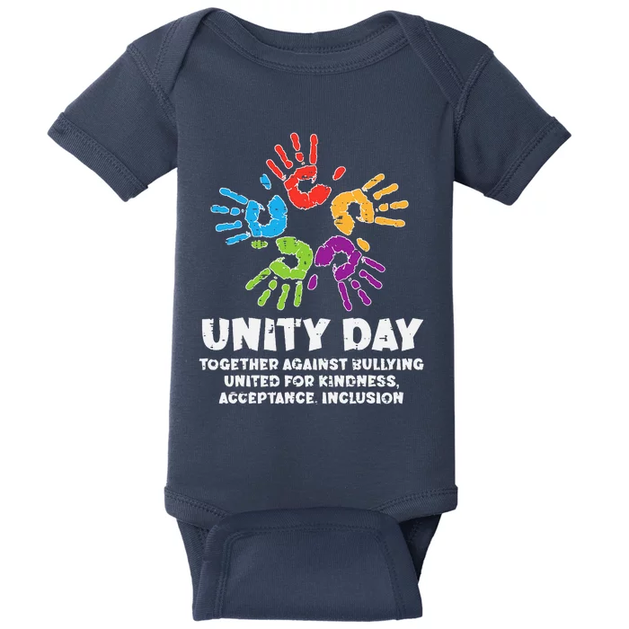 Together Against Bullying Orange Anti Bullying Unity Day Baby Bodysuit