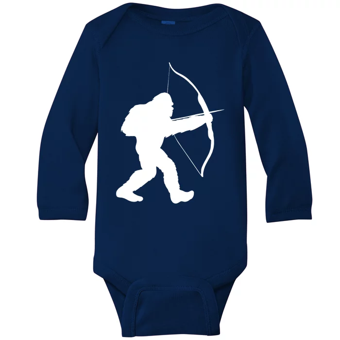 Traditional Archery Bigfoot Recurve Bow Lovers Baby Long Sleeve Bodysuit