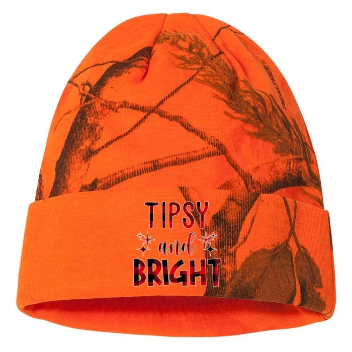 Tipsy And Bright Christmas Holiday Funny Kati - 12in Camo Beanie