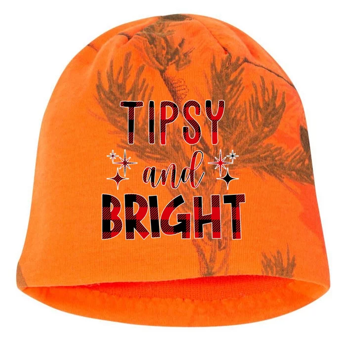 Tipsy And Bright Christmas Holiday Funny Kati - Camo Knit Beanie