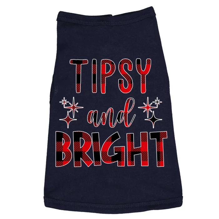 Tipsy And Bright Christmas Holiday Funny Doggie Tank