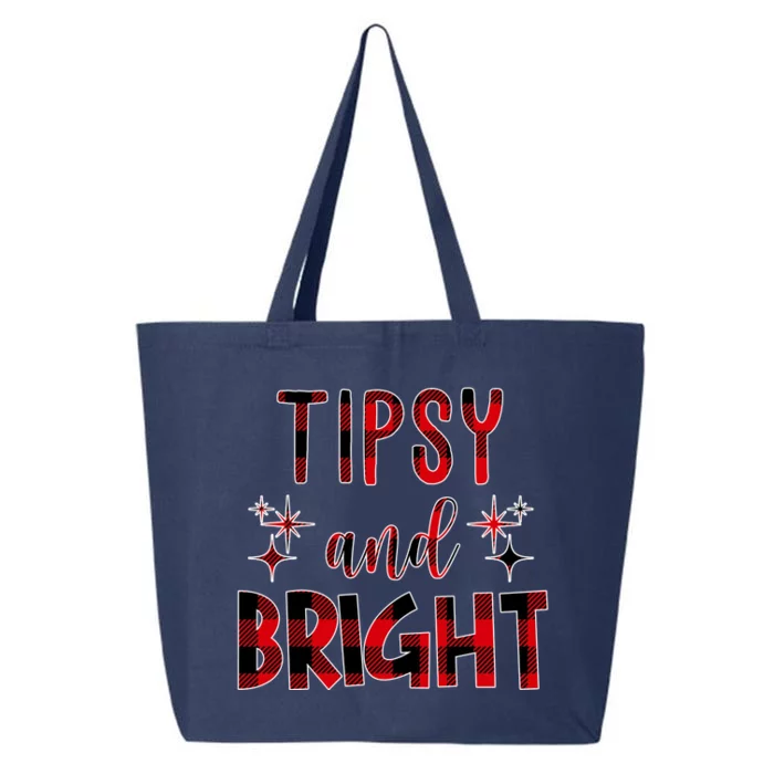 Tipsy And Bright Christmas Holiday Funny 25L Jumbo Tote