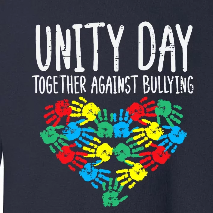 Together Against Bullying Kids Unity Day Orange Anti Bully Toddler Sweatshirt