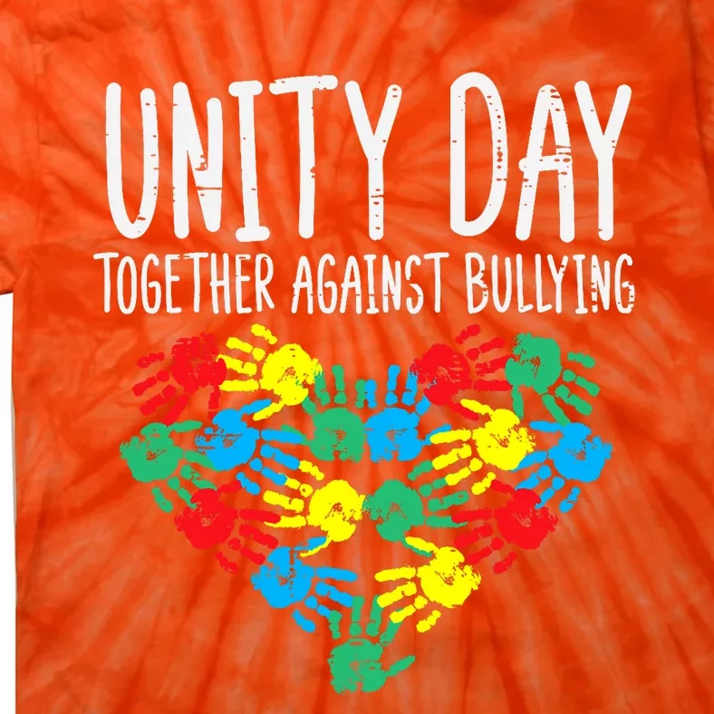 Together Against Bullying Kids Unity Day Orange Anti Bully Tie-Dye T-Shirt