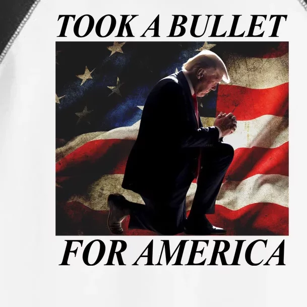 Took A Bullet For America Donald Trump Usa Toddler Fine Jersey T-Shirt