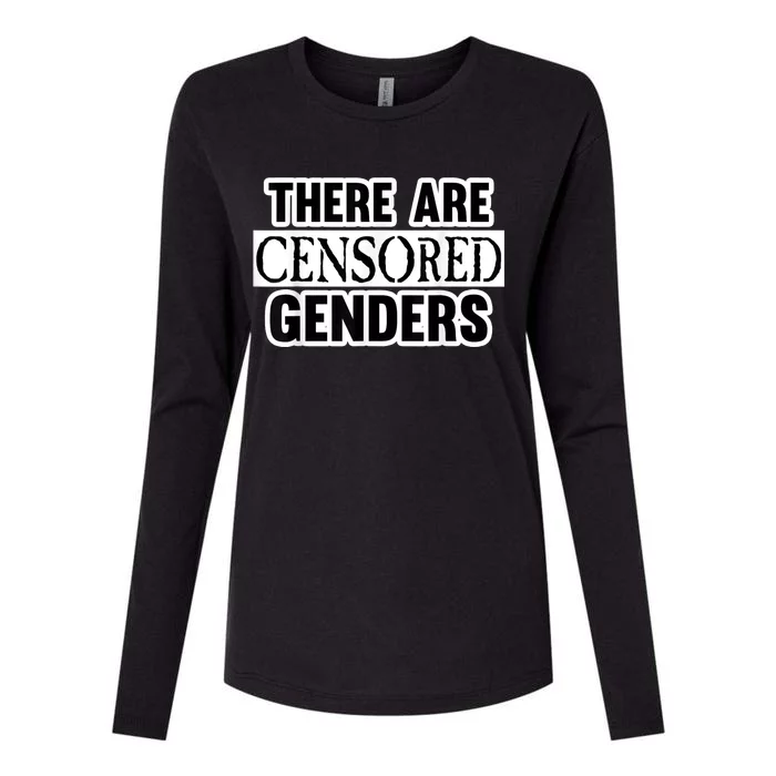 There Are Censored Genders Womens Cotton Relaxed Long Sleeve T-Shirt