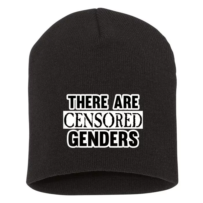 There Are Censored Genders Short Acrylic Beanie