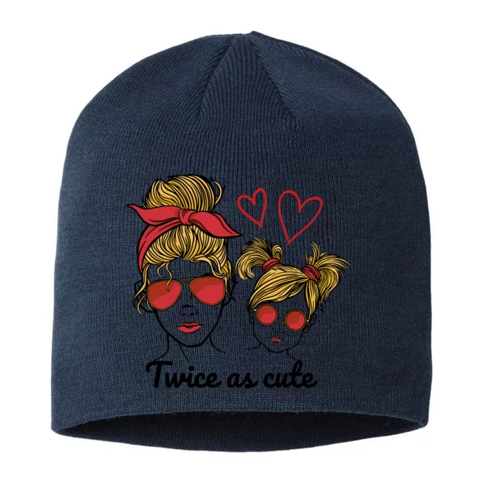 Twice As Cute Mom And Daughter 8 1/2in Sustainable Knit Beanie