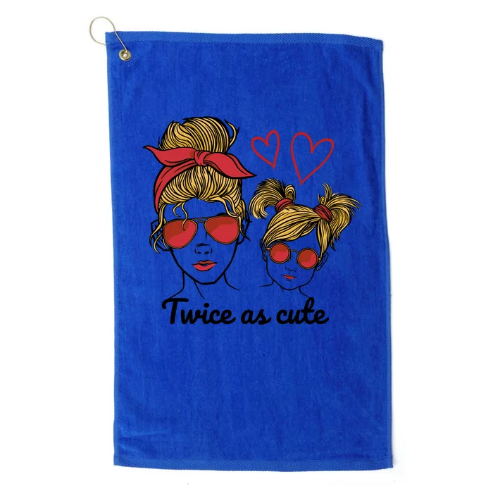 Twice As Cute Mom And Daughter Platinum Collection Golf Towel