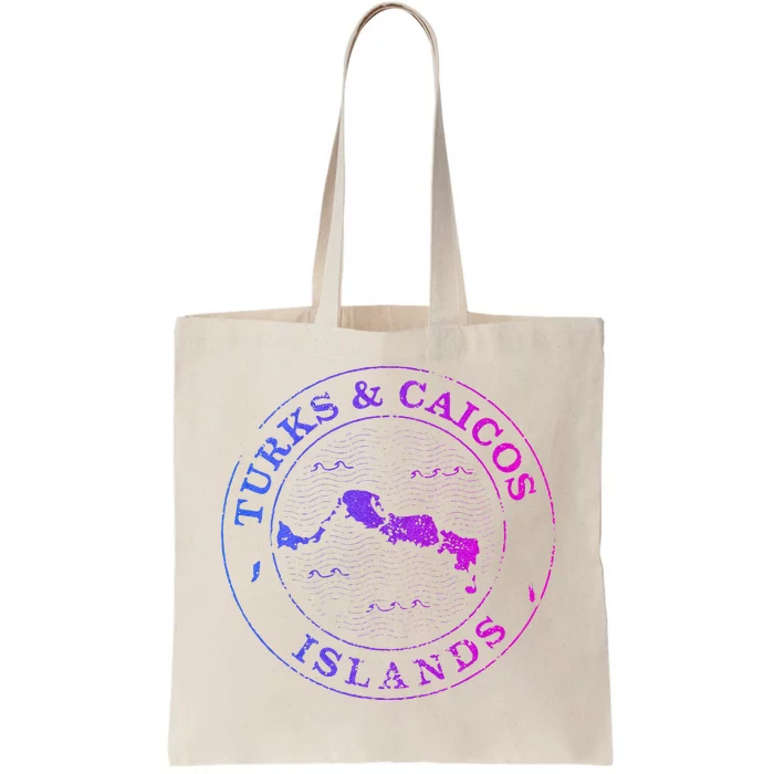 Turks And Caicos Islands Colorful Vacation Souvenir Cruise Tote Bag