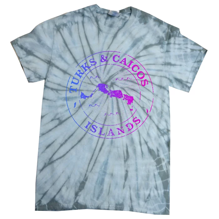 Turks And Caicos Islands Colorful Vacation Souvenir Cruise Tie-Dye T-Shirt