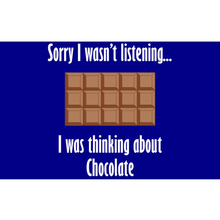 Thinking About Chocolate Ironic Chocolate Lover Gift Bumper Sticker