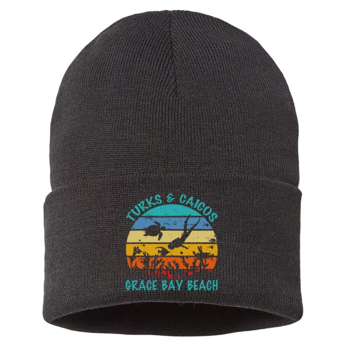 Turks And Caicos Islands West Indies Grace Bay Beach Sustainable Knit Beanie