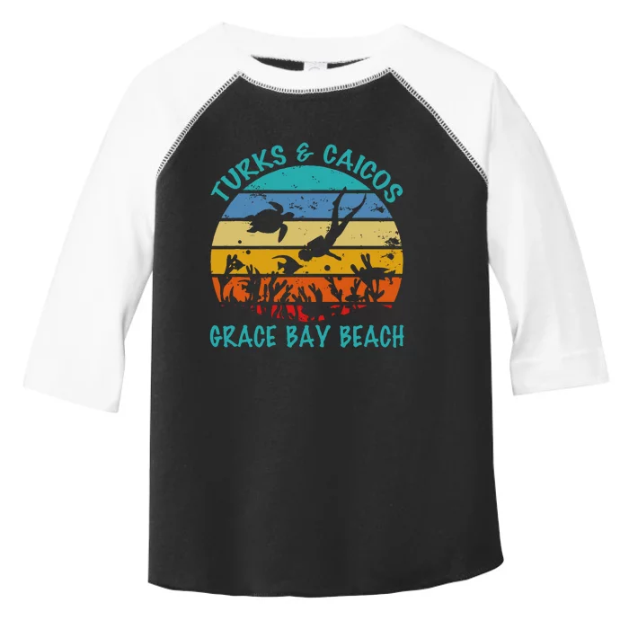 Turks And Caicos Islands West Indies Grace Bay Beach Toddler Fine Jersey T-Shirt