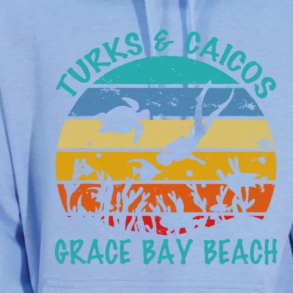 Turks And Caicos Islands West Indies Grace Bay Beach Unisex Surf Hoodie