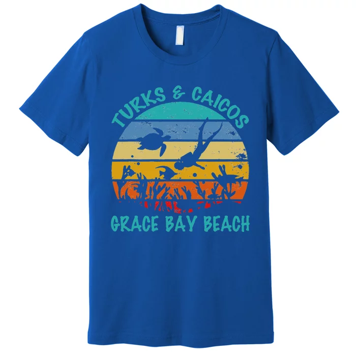 Turks And Caicos Islands West Indies Grace Bay Beach Premium T-Shirt