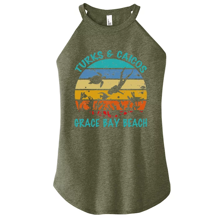 Turks And Caicos Islands West Indies Grace Bay Beach Women’s Perfect Tri Rocker Tank