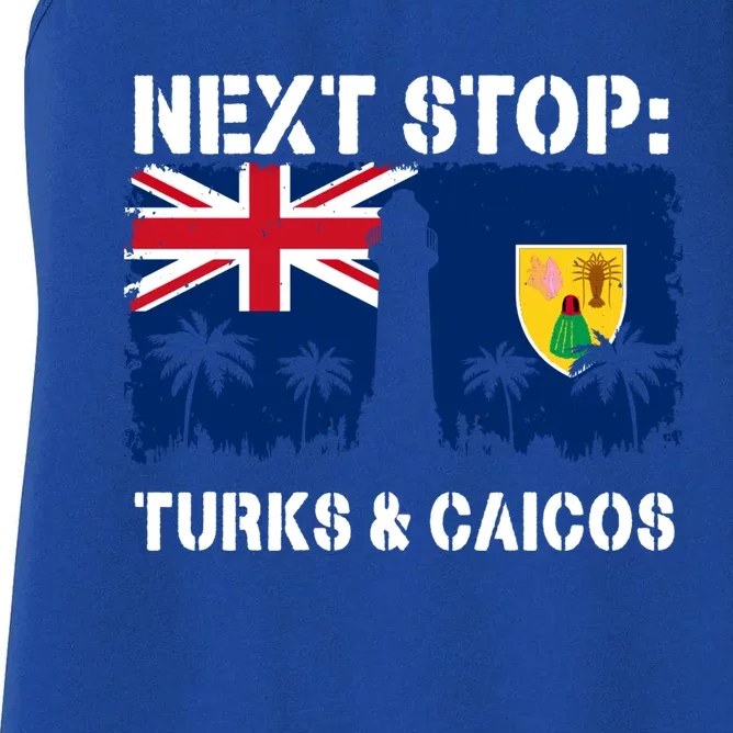 Turks And Caicos Summer Vacation Trip Next Stop Vacay Vibes Gift Women's Racerback Tank