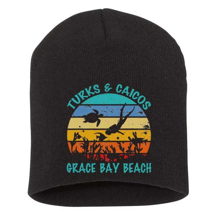 Turks And Caicos Islands West Indies Grace Bay Beach Short Acrylic Beanie