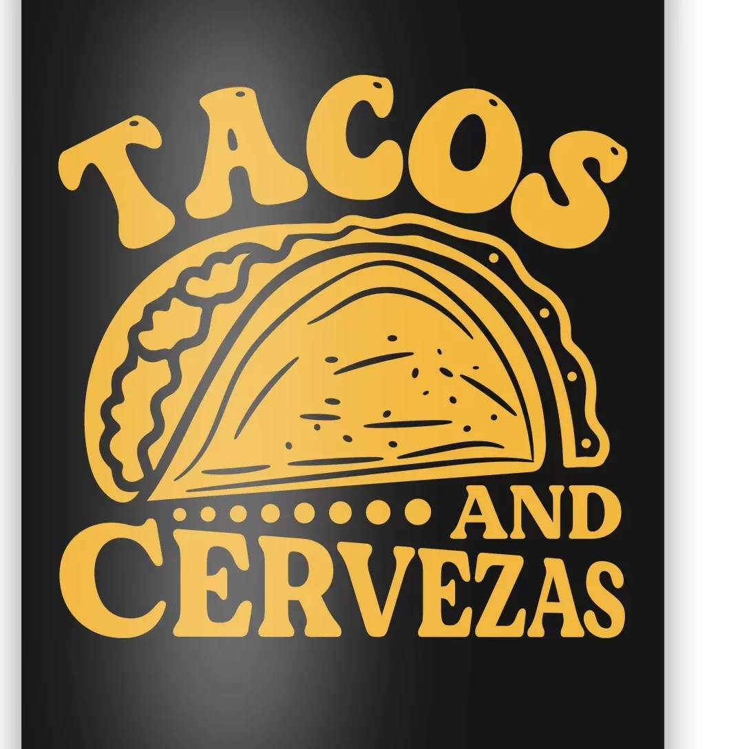 Tacos And Cervezas Graphic Poster