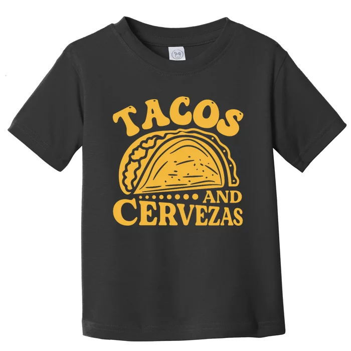 Tacos And Cervezas Graphic Toddler T-Shirt