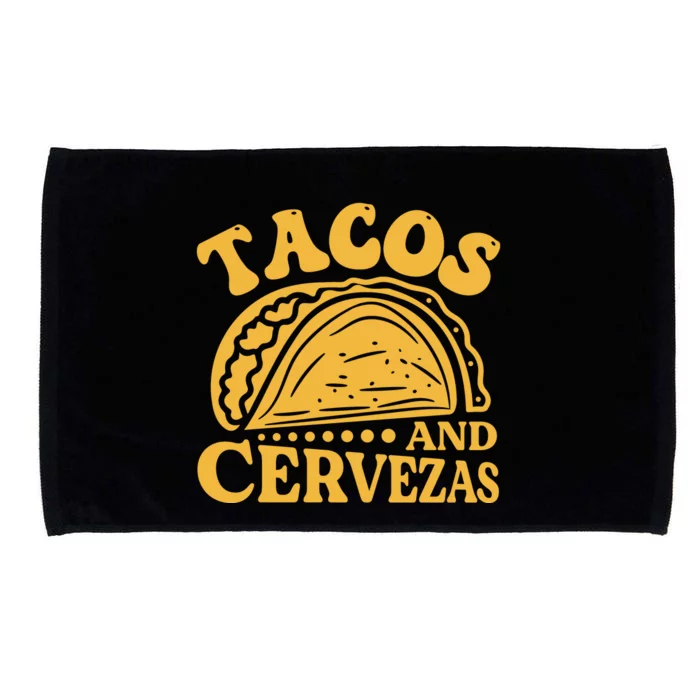 Tacos And Cervezas Graphic Microfiber Hand Towel