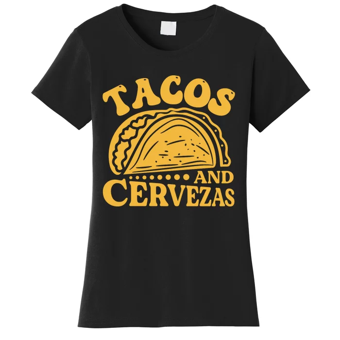 Tacos And Cervezas Graphic Women's T-Shirt