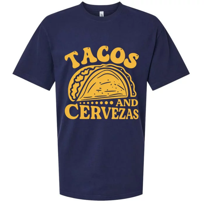 Tacos And Cervezas Graphic Sueded Cloud Jersey T-Shirt