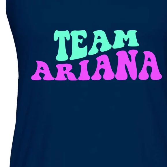 Team Ariana Cheer For Ariana, Show Support Be On Ladies Essential Flowy Tank