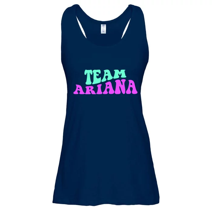 Team Ariana Cheer For Ariana, Show Support Be On Ladies Essential Flowy Tank