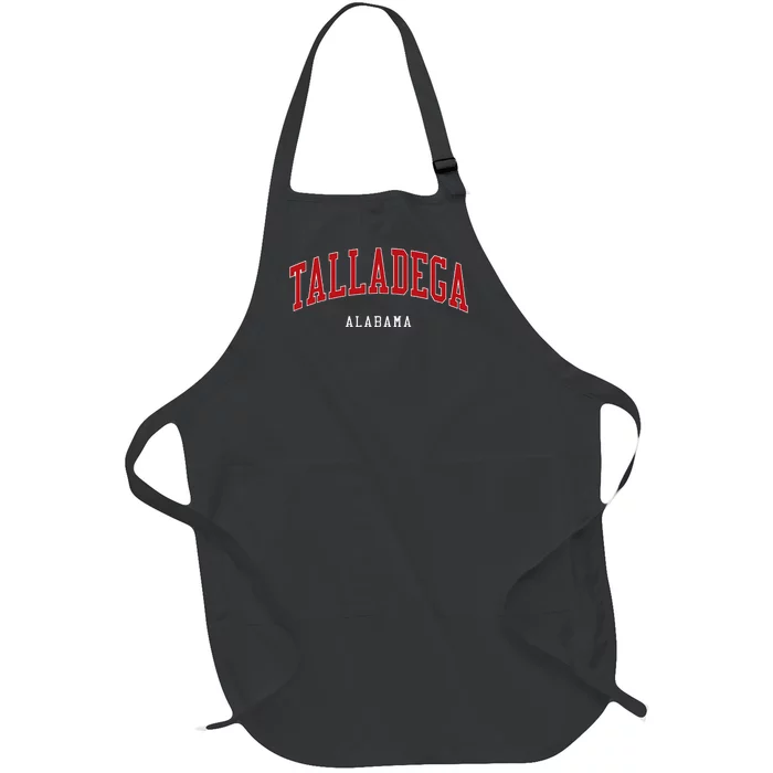 Talladega Alabama College University Style Full-Length Apron With Pocket