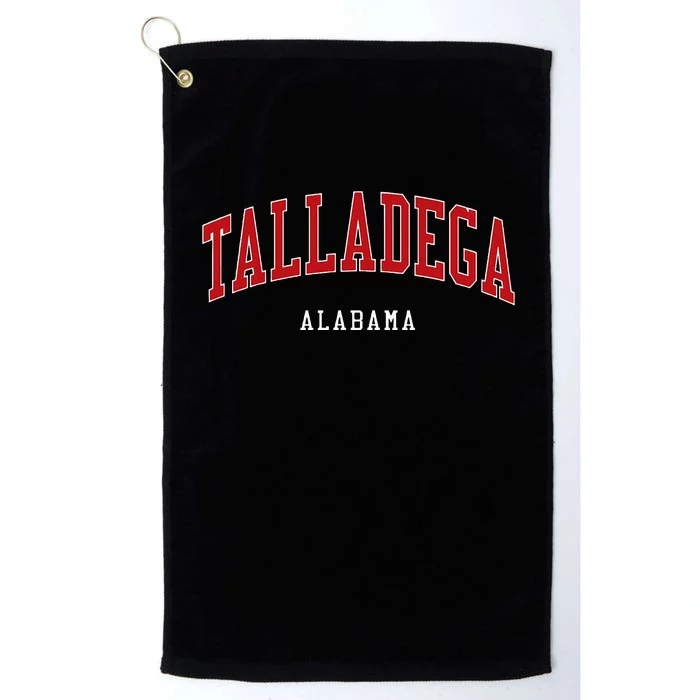 Talladega Alabama College University Style Platinum Collection Golf Towel