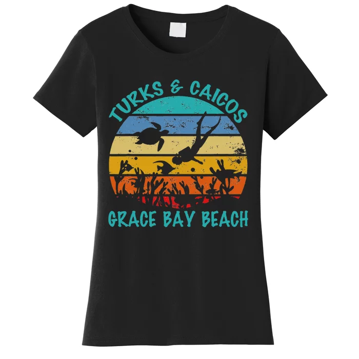 Turks And Caicos Islands West Indies Grace Bay Beach Gifts Women's T-Shirt