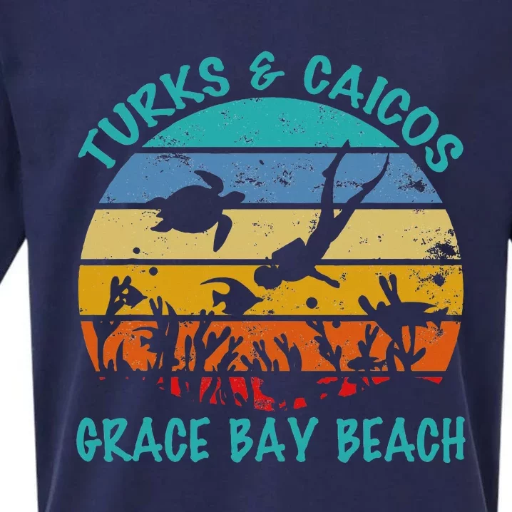 Turks And Caicos Islands West Indies Grace Bay Beach Gifts Sueded Cloud Jersey T-Shirt