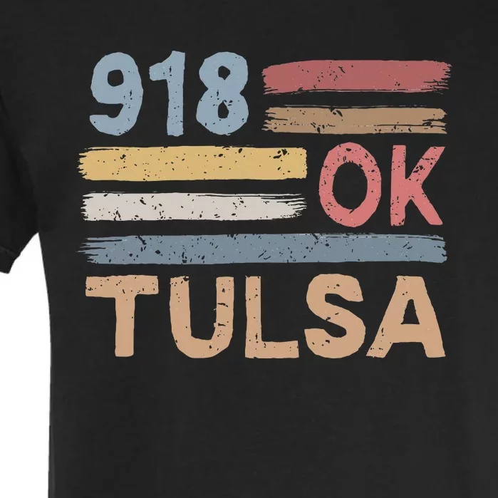 Tulsa Area Code 918 Residents State Oklahoma Garment-Dyed Heavyweight T-Shirt