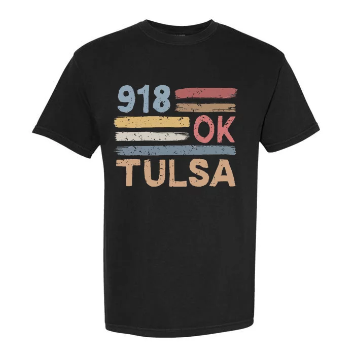 Tulsa Area Code 918 Residents State Oklahoma Garment-Dyed Heavyweight T-Shirt