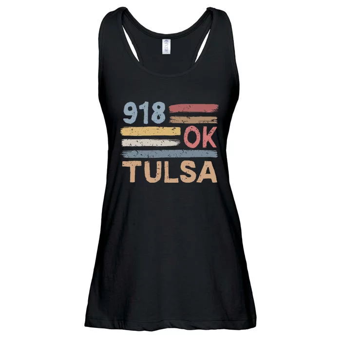 Tulsa Area Code 918 Residents State Oklahoma Ladies Essential Flowy Tank