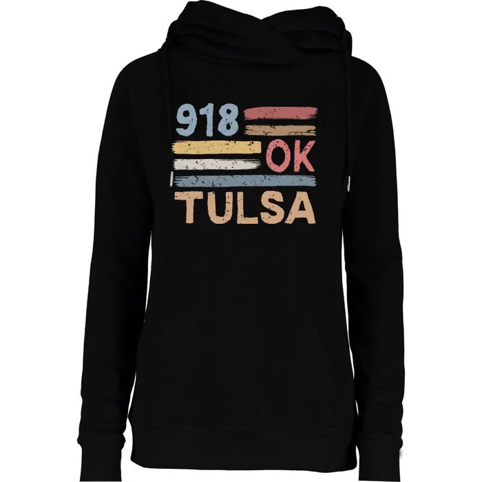 Tulsa Area Code 918 Residents State Oklahoma Womens Funnel Neck Pullover Hood