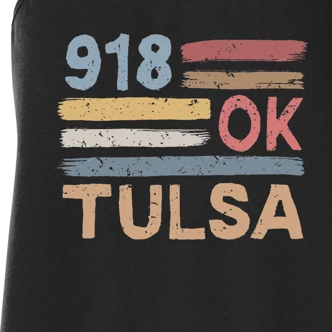 Tulsa Area Code 918 Residents State Oklahoma Women's Racerback Tank