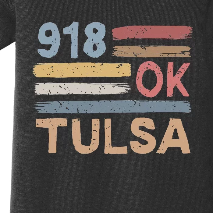 Tulsa Area Code 918 Residents State Oklahoma Baby Bodysuit