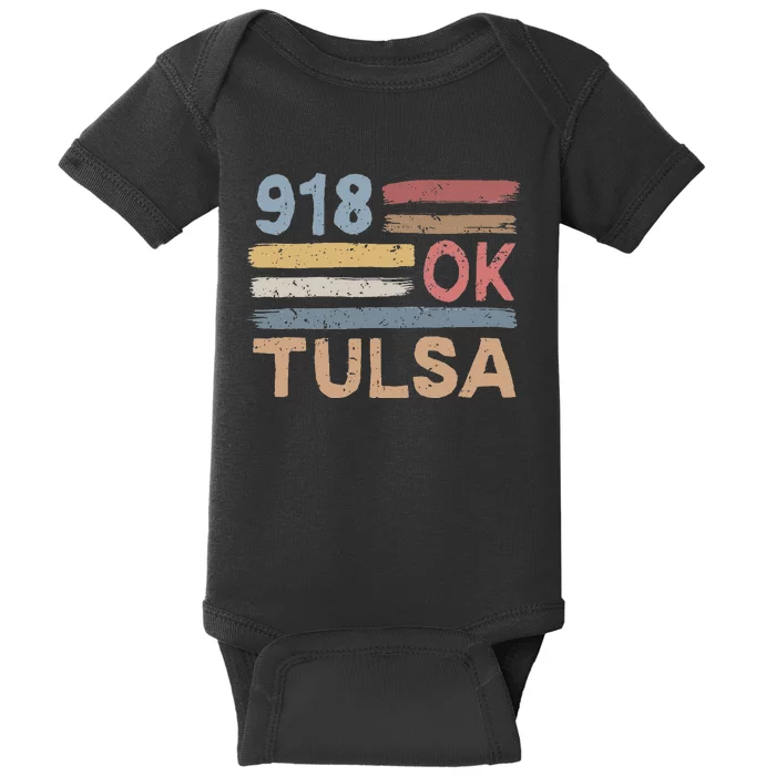 Tulsa Area Code 918 Residents State Oklahoma Baby Bodysuit