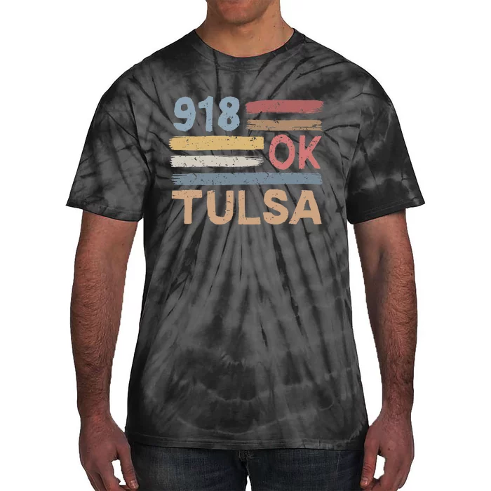 Tulsa Area Code 918 Residents State Oklahoma Tie-Dye T-Shirt