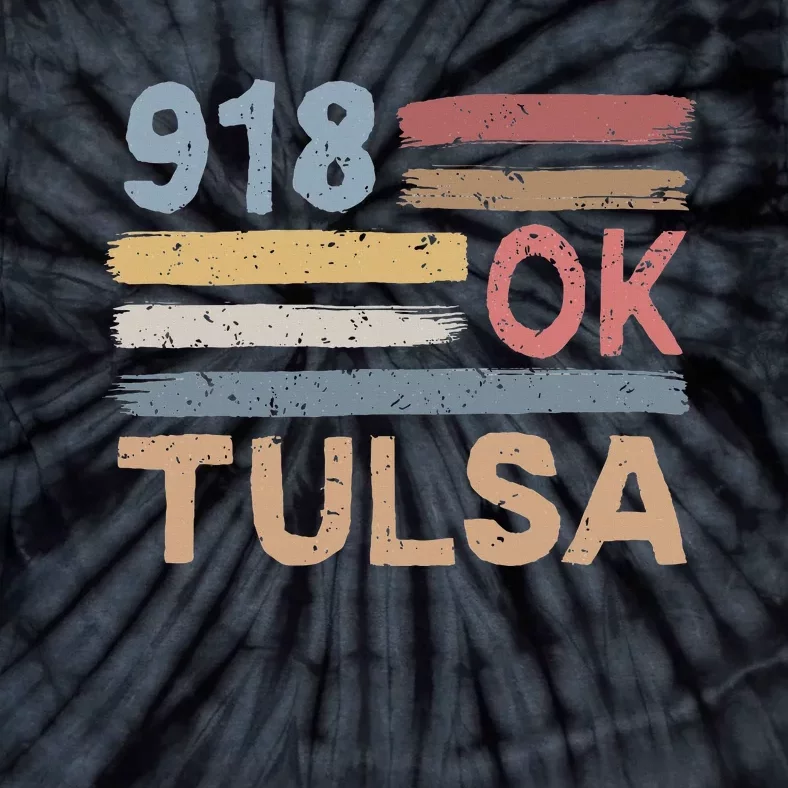 Tulsa Area Code 918 Residents State Oklahoma Tie-Dye T-Shirt