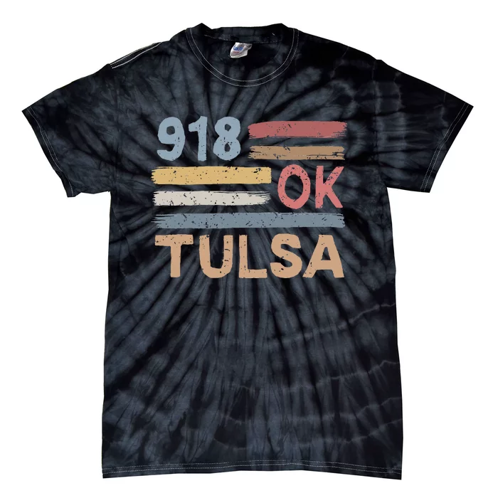 Tulsa Area Code 918 Residents State Oklahoma Tie-Dye T-Shirt