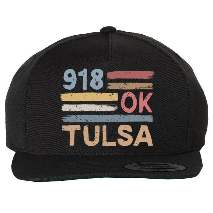 Tulsa Area Code 918 Residents State Oklahoma Wool Snapback Cap