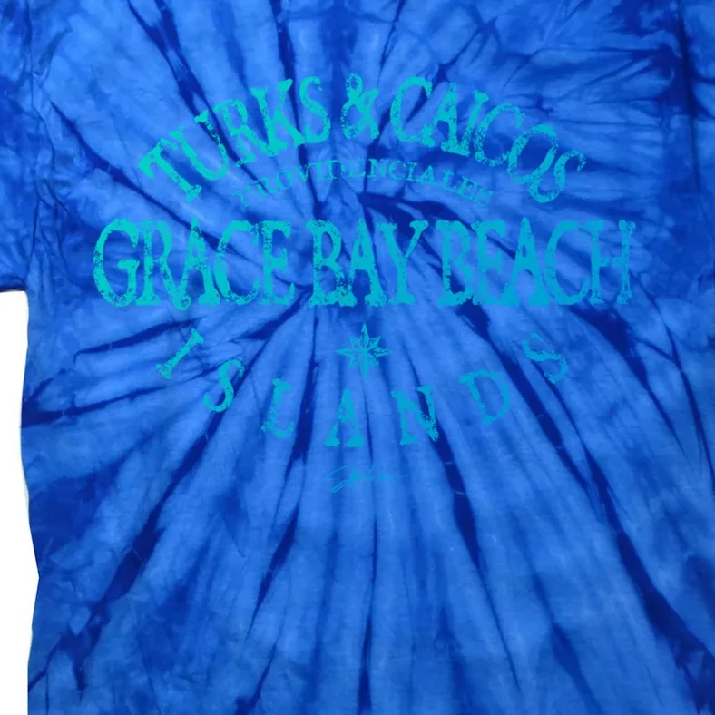 Turks And Caicos Islands Grace Bay Beach Gift Tie-Dye T-Shirt