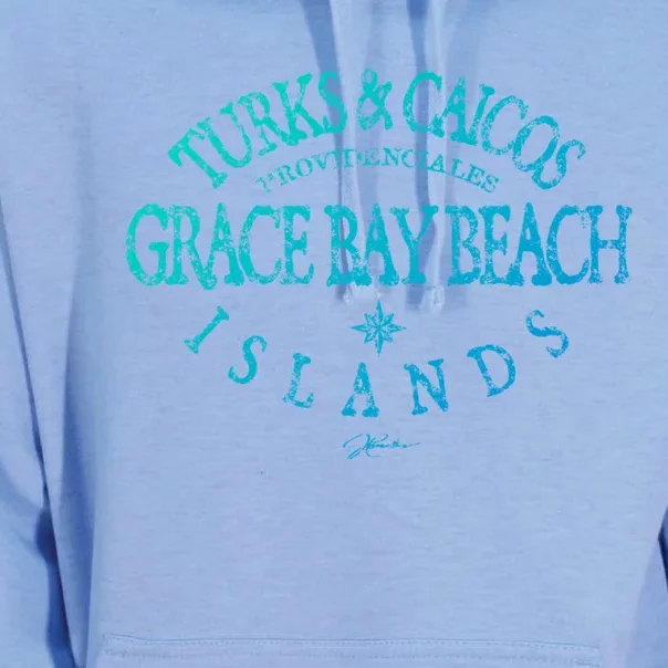 Turks And Caicos Islands Grace Bay Beach Gift Unisex Surf Hoodie