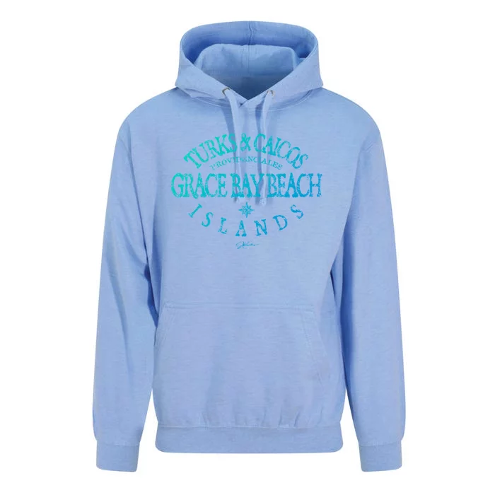 Turks And Caicos Islands Grace Bay Beach Gift Unisex Surf Hoodie