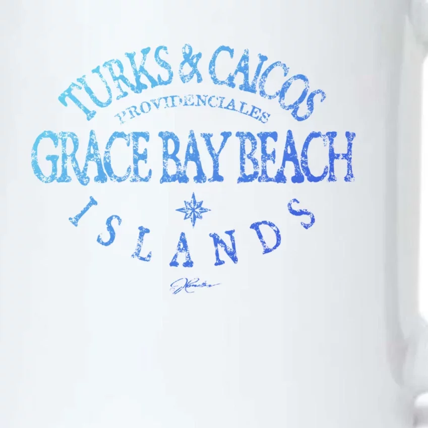 Turks And Caicos Islands Grace Bay Beach Gift Black Color Changing Mug